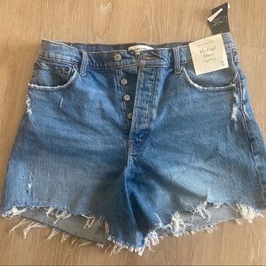 Abercrombie NWT high rise dad shorts